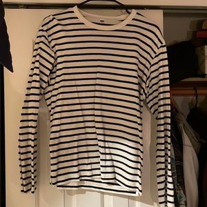 Black and white striped long sleeve